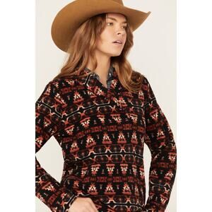 Outback Trading Co. Birdie Pullover Southwest Fleece Pattern Jacket W's Large